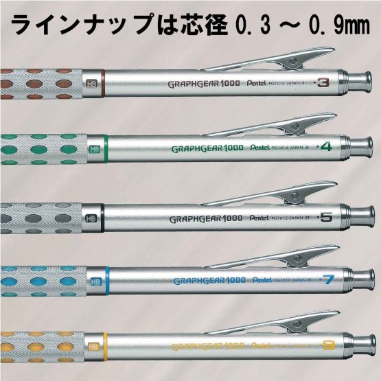Pentel Graph Gear 1000 Mechanical Drafting Pencil 0.4mm Green (PG1014) - Image 3