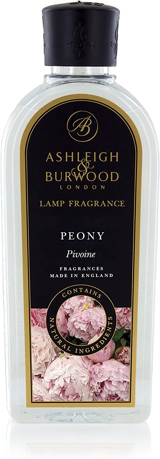 Ashleigh & Burwood Peony Lamp Fragrance 1 L, For Use In Fragrance Lamps, Natural Ingredients, Sweet Floral Scent, Made In UK