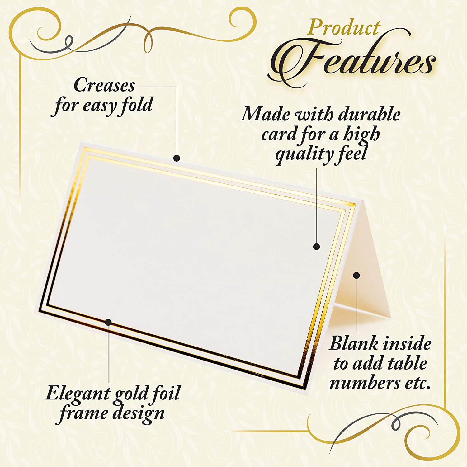 THE TWIDDLERS 200 Pack of Wedding Name Place Cards - Image 4