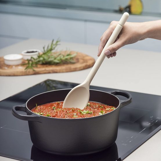 Zeal Silicone Non-Stick Cooking Spoon (30cm) -Cream, 30 cm - Image 2