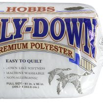 Hobbs Polydown: 81 x 96in (Full), Polyester, White, 206x244x1 cm
