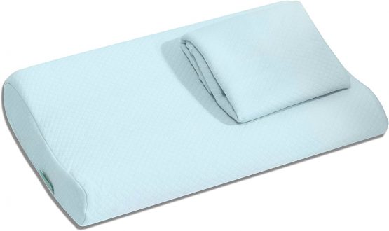bonmedico Magic pillow, ergonomic head pillow ideal for women or children, with free cotton cover, (40 x 26 x 8/6cm)