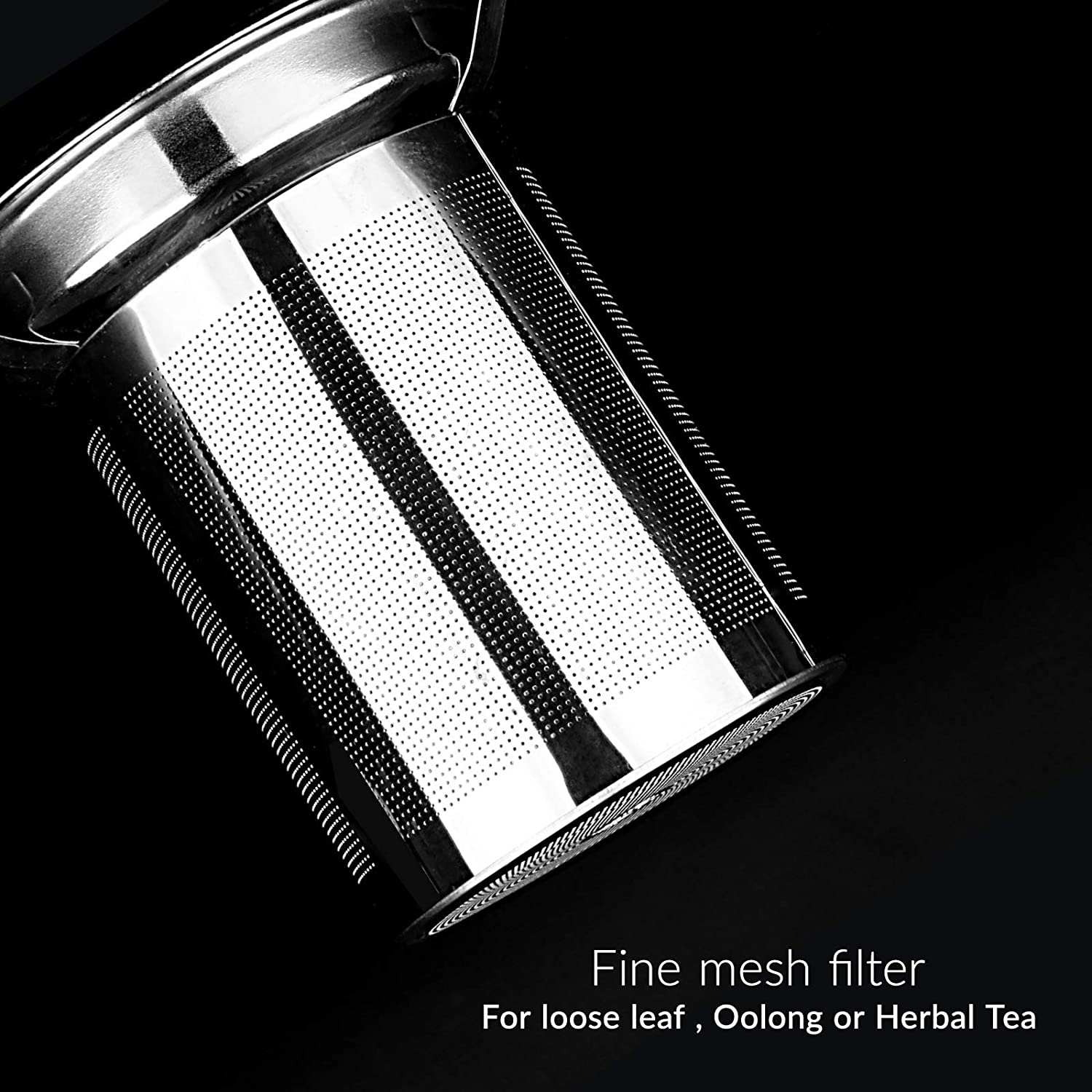 Glass Infuser Teapot Stainless Steel Loose Leaf Teapot Filter Heat