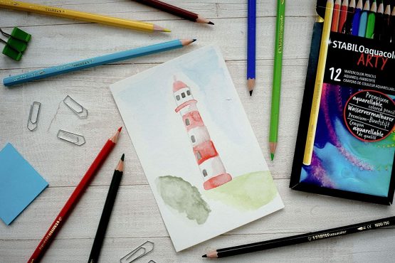 Colouring Pencil - STABILOaquacolor ARTY Wallet of 12 Assorted Colours - Image 4