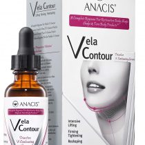 Neck Firming and Tightening Lifting V line Serum Chin Contouring Reduce Appearance of Double Chin Loose and Sagging Skin. Vela Contour (ONE PACK)