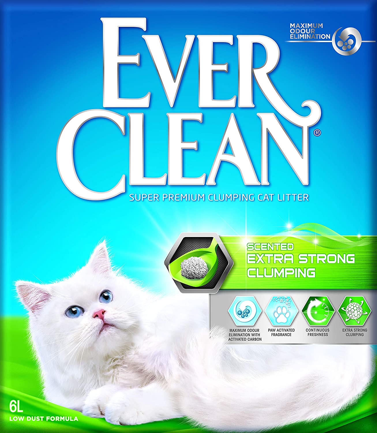 Ever Clean Cat Extra Strong Clumping Scented Litter, 6 Litre