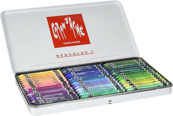 Caran Dache Metal tin with 84 Assorted Colours - Image 3
