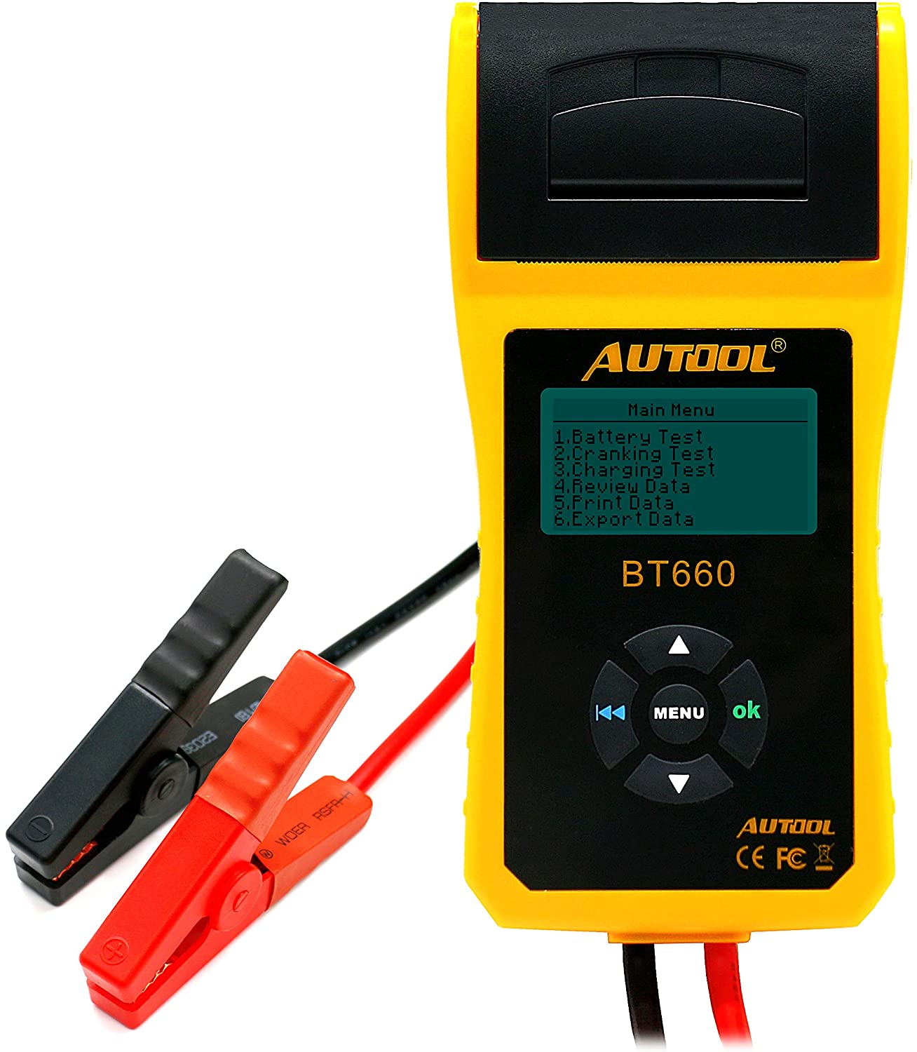 Car Battery Tester Analyzer Autool BT660 12V/24V Conductance Tester,Automotive Diagnostic Tools For Heavy Duty Trucks Cars Light Duty Truck