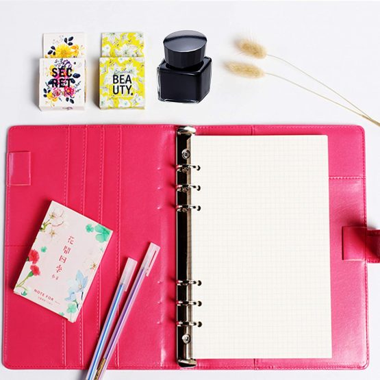 ZKSM Planner Refill Paper 5mm Squared Ruled Inserts Paper with A5 6 Holes 135 Sheets/270 Pages Binder Grid Notepaper for Filofax Bullet Journals Diary, 8.26x5.59 Inch (Squared) - Image 4