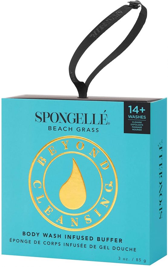 Spongellé Boxed Flower Shower Body Wash Infused Buffer, Beach Grass