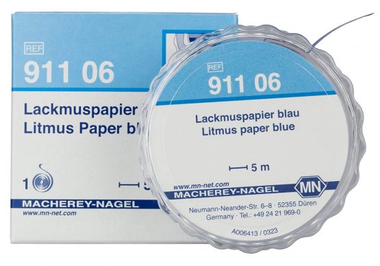 Camlab 1138887 Litmus Paper, 5 m x 7 mm Reel, Blue