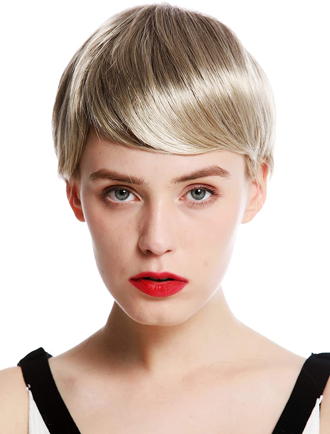 WIG ME UP - VK-32-18T22 quality women's wig very short boyish parting parted light brown highlights blonde highlighted - Image 2