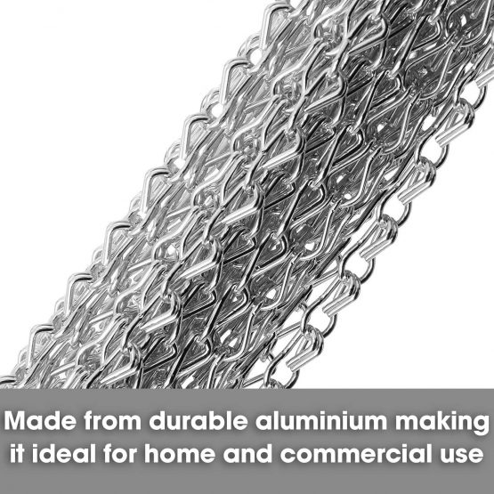 Vermatik Genuine Fly Screen 90cm x 210cm Premium Aluminium Fly Door Chain Curtain for doorways, Insect Screen, Keeps out Insects, Flies, Wasps, Fly Screen Indoor & Outdoors - Image 4