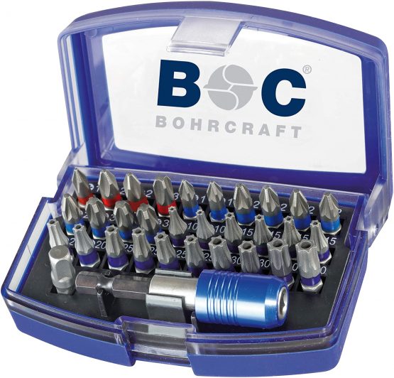 Bohrcraft TX Bit Set PB31/PH 1/PH 1-3/10 – 40, 1-31, 31 Pieces, 69001430031