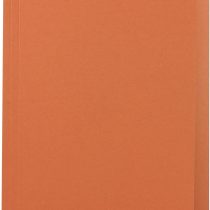 Concord Square Cut Folder Recycled Pre-punched 270gsm Foolscap Orange Ref 43206 [Pack of 100]
