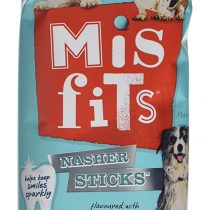 Misfits Nasher Sticks Dog Treats for Medium Dogs from 10-25 kg with Chicken and Beef, 10 Bags (10 x 175 g)