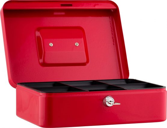 Sax Cash Box B 30 x H 9 x T 24 cm red