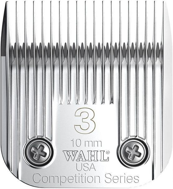 Wahl Competition Blade, Number 3F, Full Tooth Wide, Blade Set Animal Clipper, 10mm, Replacement Blades, Spare Clipper Blade, Pet Clipper Spares, Stainless Steel, Rust Resistant, Precise Cutting