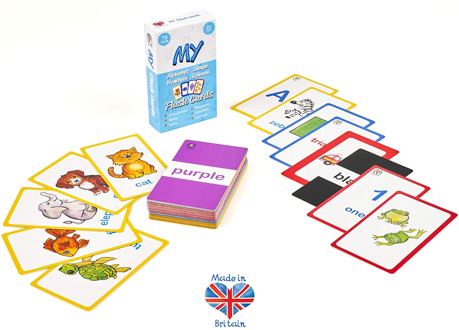 Educational Flashcards 78 Toddlers Flashcards set which includes ...