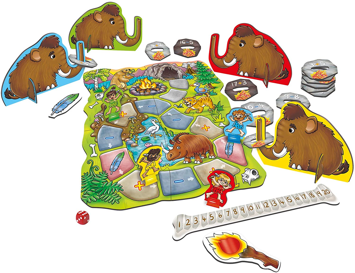 Orchard Toys Mammoth Maths Game, Educational Addition and Subtraction, Magic Viewer Reveals the Answer, Educational - Image 2