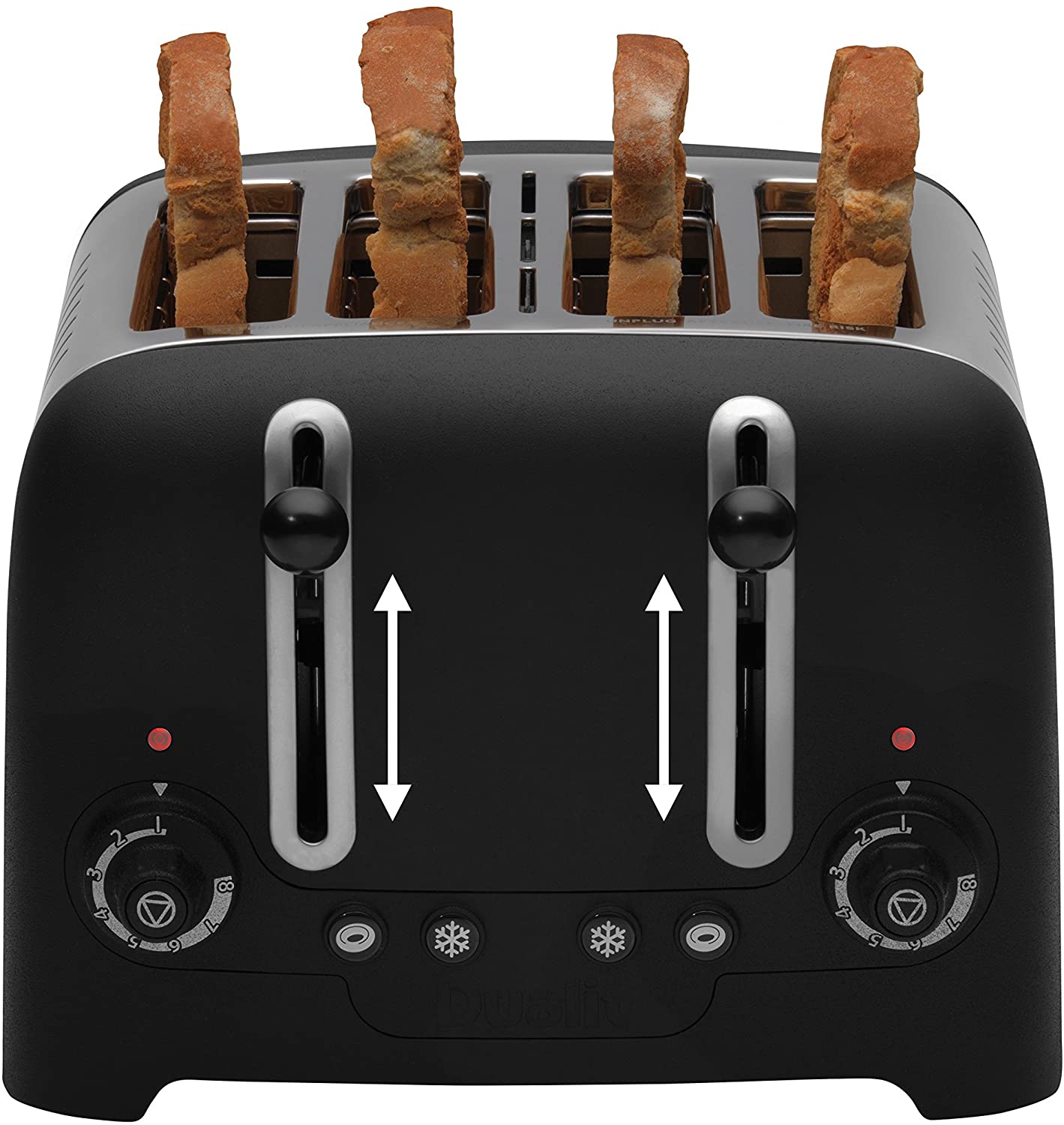 Dualit 4 Slice Lite Toaster, Black - Image 4
