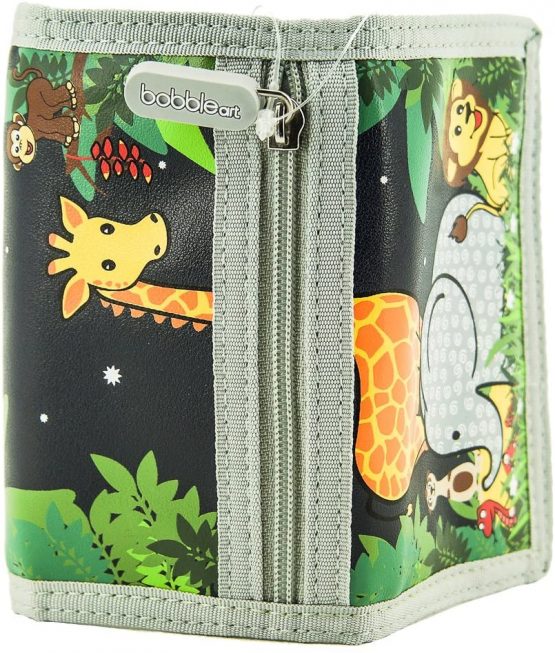 Bobble Art Kids Jungle Wallet / Childrens Animal wallet for boys and girls with Velcro and Zip - Image 2