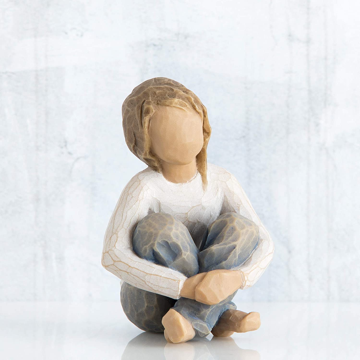 Willow Tree Spirited Child Figurine, Blue, 4.1 x 2.9 - Image 2