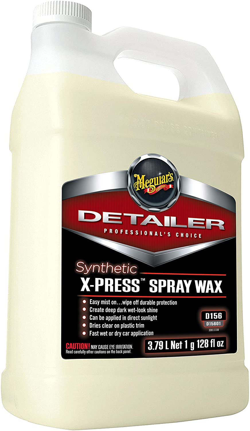 Meguiar's D15601 Detailer Synthetic X-Press Spray Wax 3.79L easy mist on, wipe off durable protection, 3.79 l (Pack of 1) - Image 2