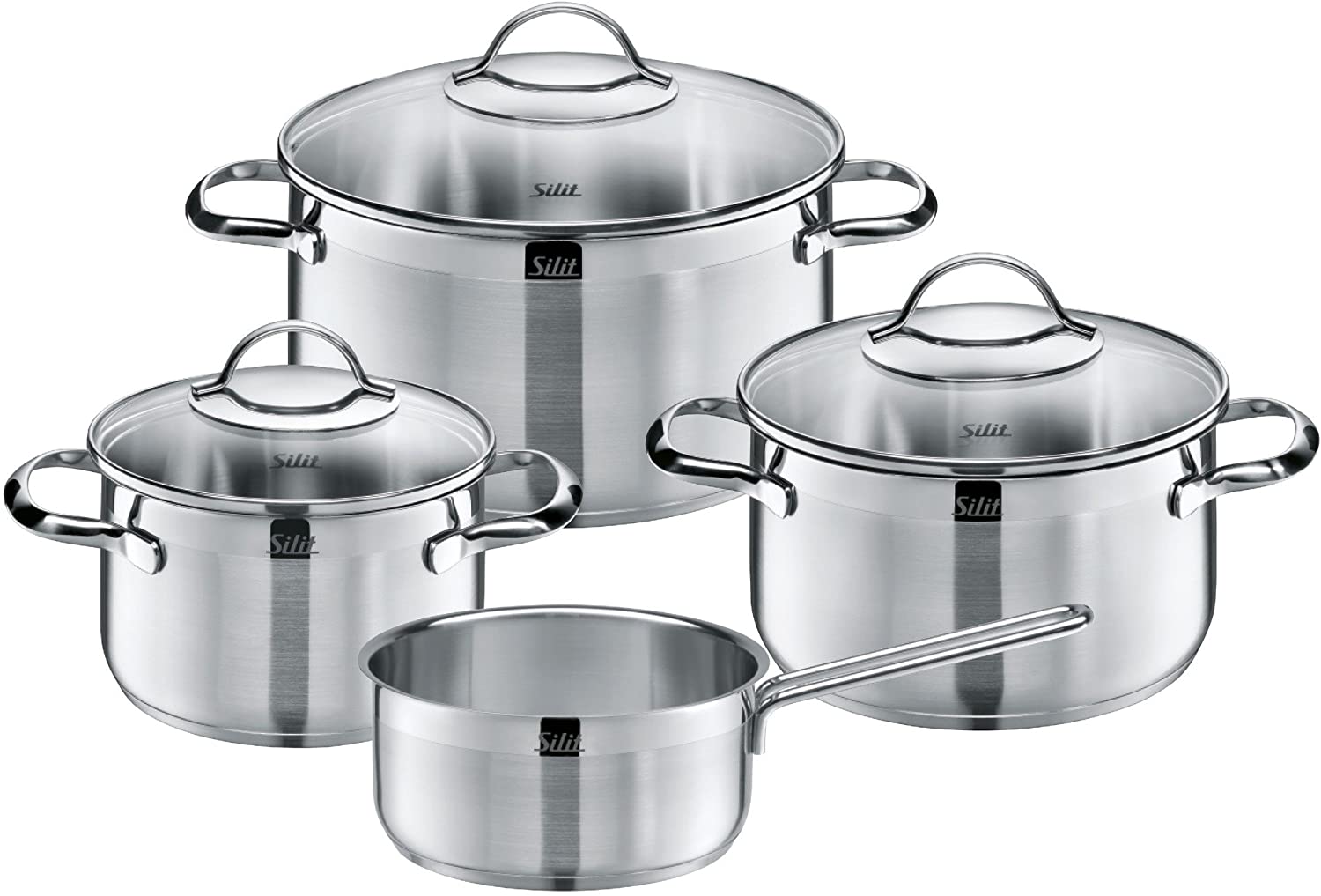 Silit Achat Pot Set, Silver, 4-Piece, 53 x 30.5 x 23 cm