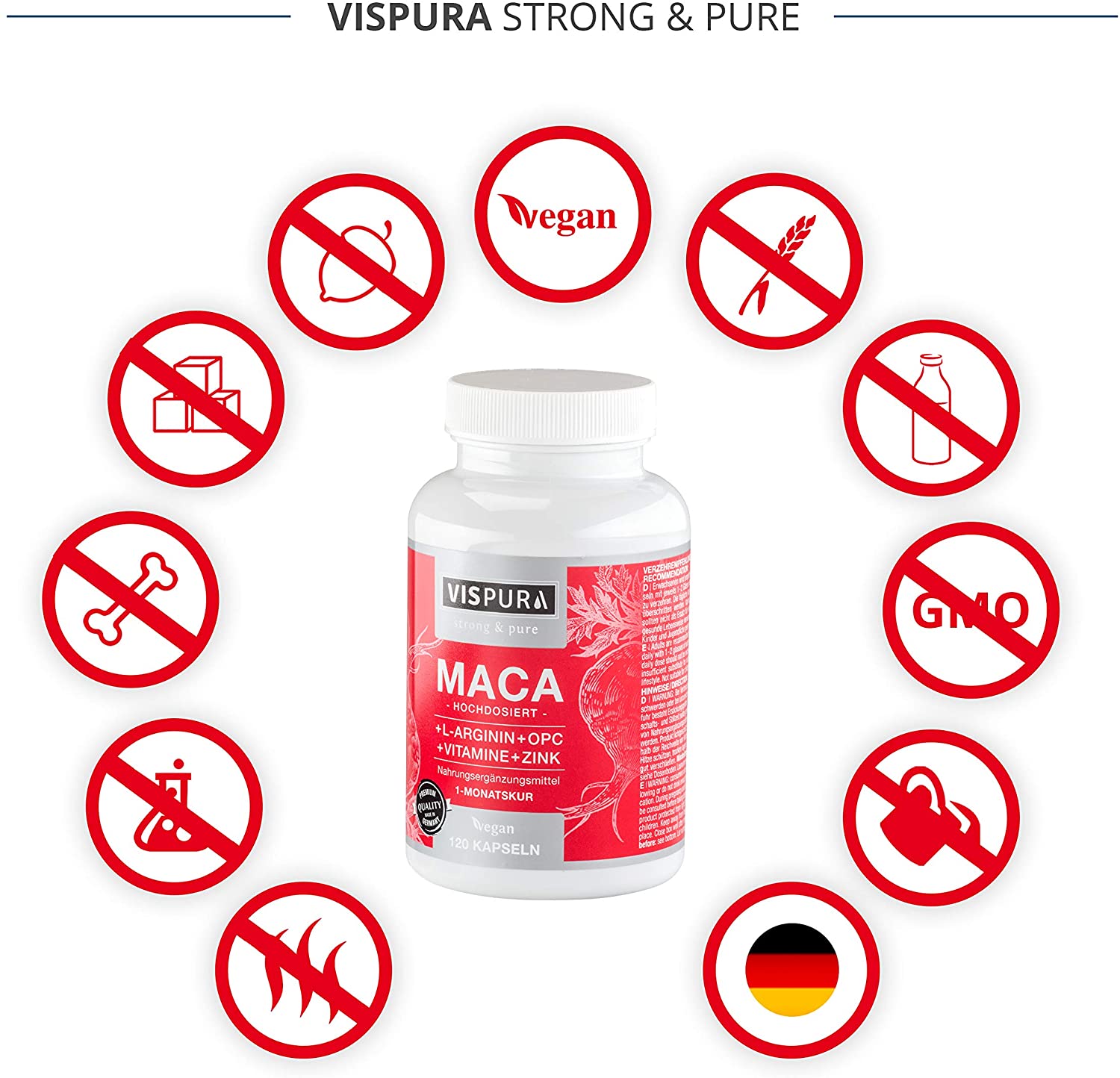 Maca Root Capsules, Libido Booster for Men and Women, Natural Testosterone Substitute - Image 3