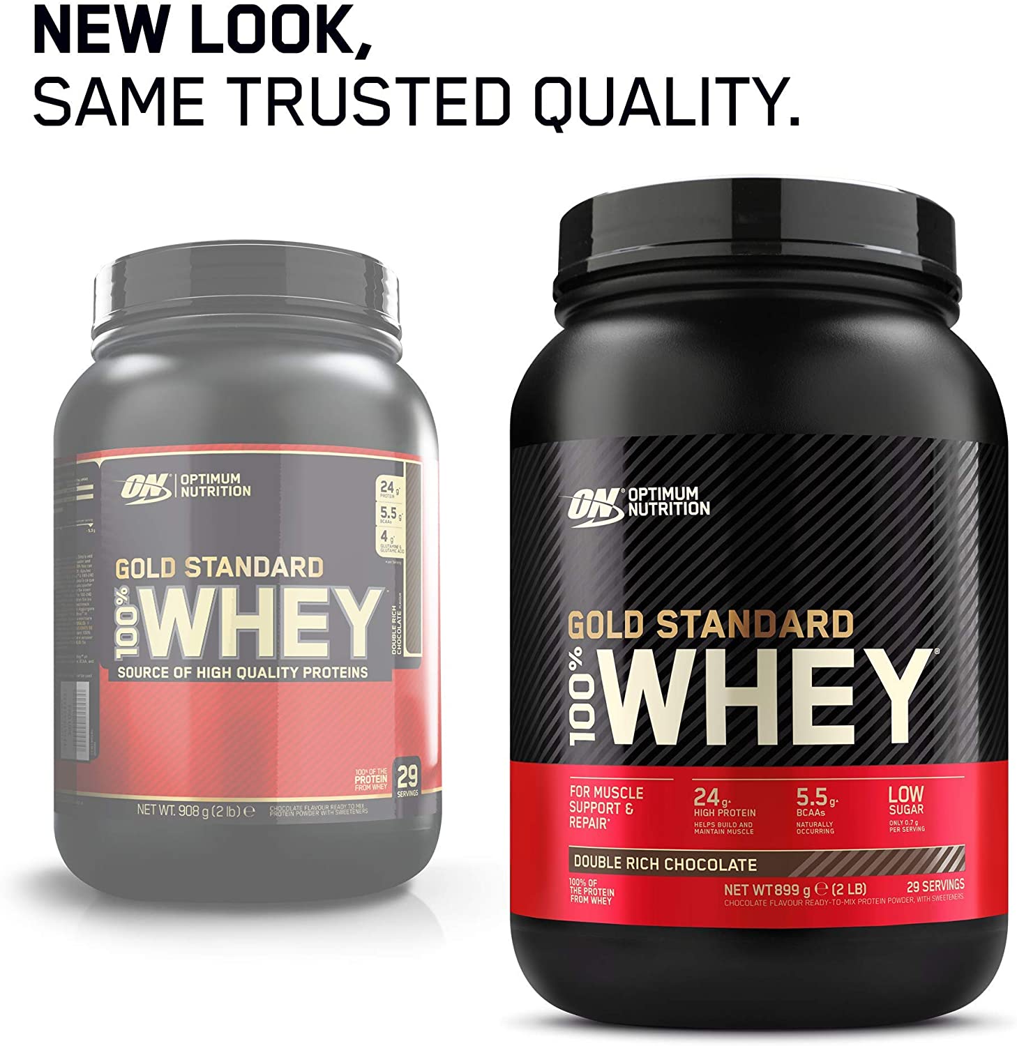 Optimum Nutrition Gold Standard 100% Whey Muscle Building and Recovery Protein Powder With Naturally Occurring Glutamine and BCAA Amino Acids - Image 2
