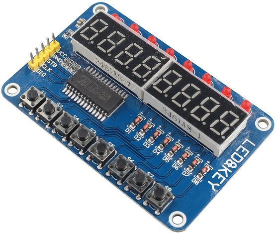 HALJIA TM1638 Digital LED Display Module 8-Bit LED Digital Tube 8 Keys Compatible with AVR Arduino ARM - Image 2