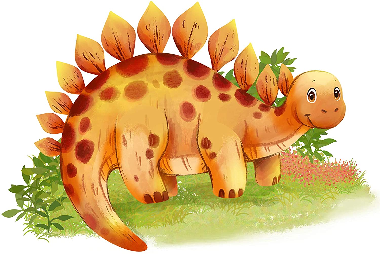 WIETRE Set of 4 Dinosaur Pictures for Children's Room and Baby Room DIN A4 Poster T-Rex Animals (No Frame) - Image 3