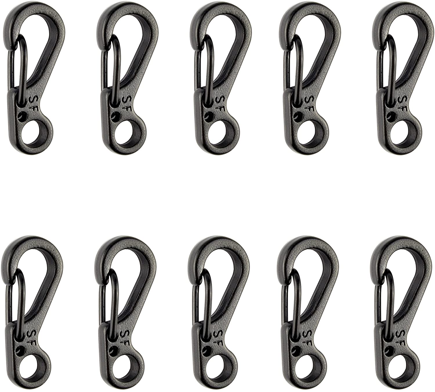 Temlum 2.5 cm Tiny Carabiner Clip, Aluminum Keyring Clips Snap Hook Small Carabiner Clips for Keys Backpack, Fishing, Camping