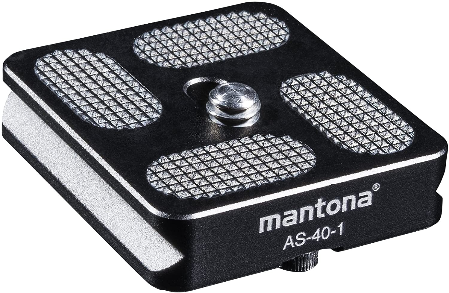 Mantona Quick Release Plate, black, AS-40-1