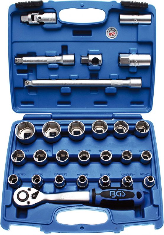 BGS 2215 | Socket Set | 10 mm (3/8") Drive | Inch Sizes | 61 pcs.