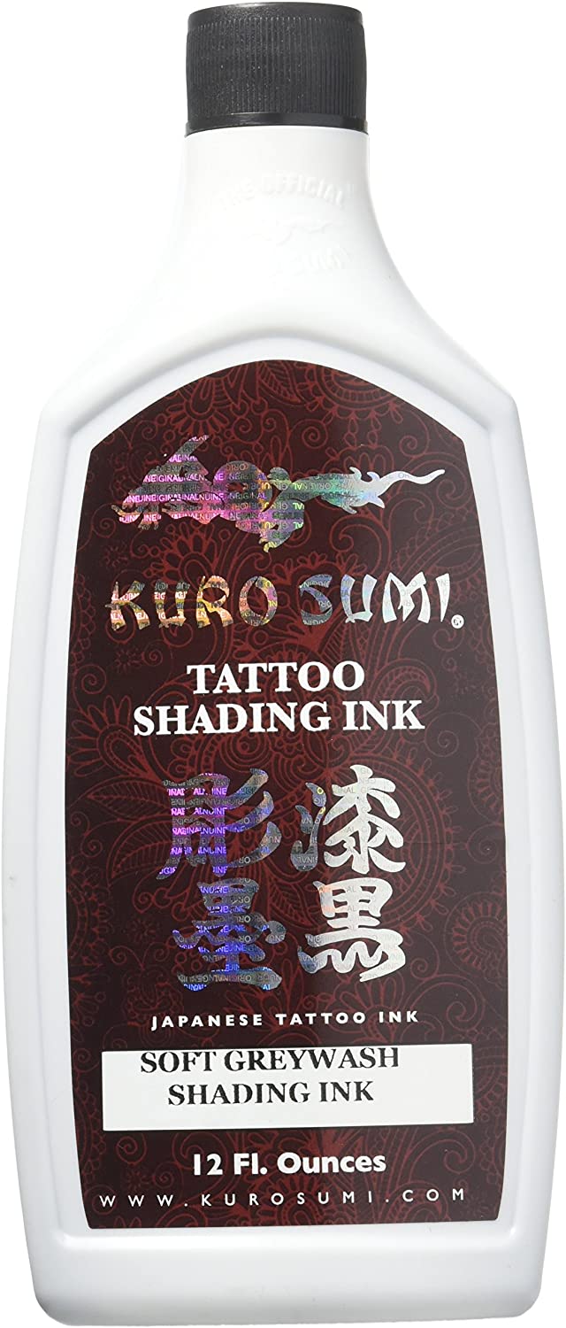 Authentic Kuro Sumi Black Outlining, Greywash, Or Soft Greywash Tattoo Ink USA E - Foto 9