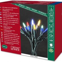 Konstsmide Next Generation 140 8 Programme Multi Function LED Traditional Style Christmas Fairy Lights Set / For Indoor Use (IP20) / 140 Multi Coloured Diodes / Green Cable String Lights,6310-520EE