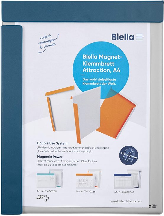 Exacompta Magnetic A4 Clipboards - Turquoise