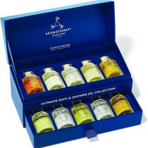 Aromatherapy Associates Ultimate Wellbeing Bath & Shower Oil Gift Collection with 10 x 9ml Bath & Shower Oils infused with the purest, most ethically viable, natural, raw ingredients.