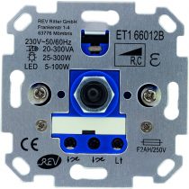 REV Ritter 0399620006 REV Technik Modul Dimmer Phasenabschnitt Dreh Helligkeitsregler Elektronisch EV Flush-Mounted Cables, White, Blue