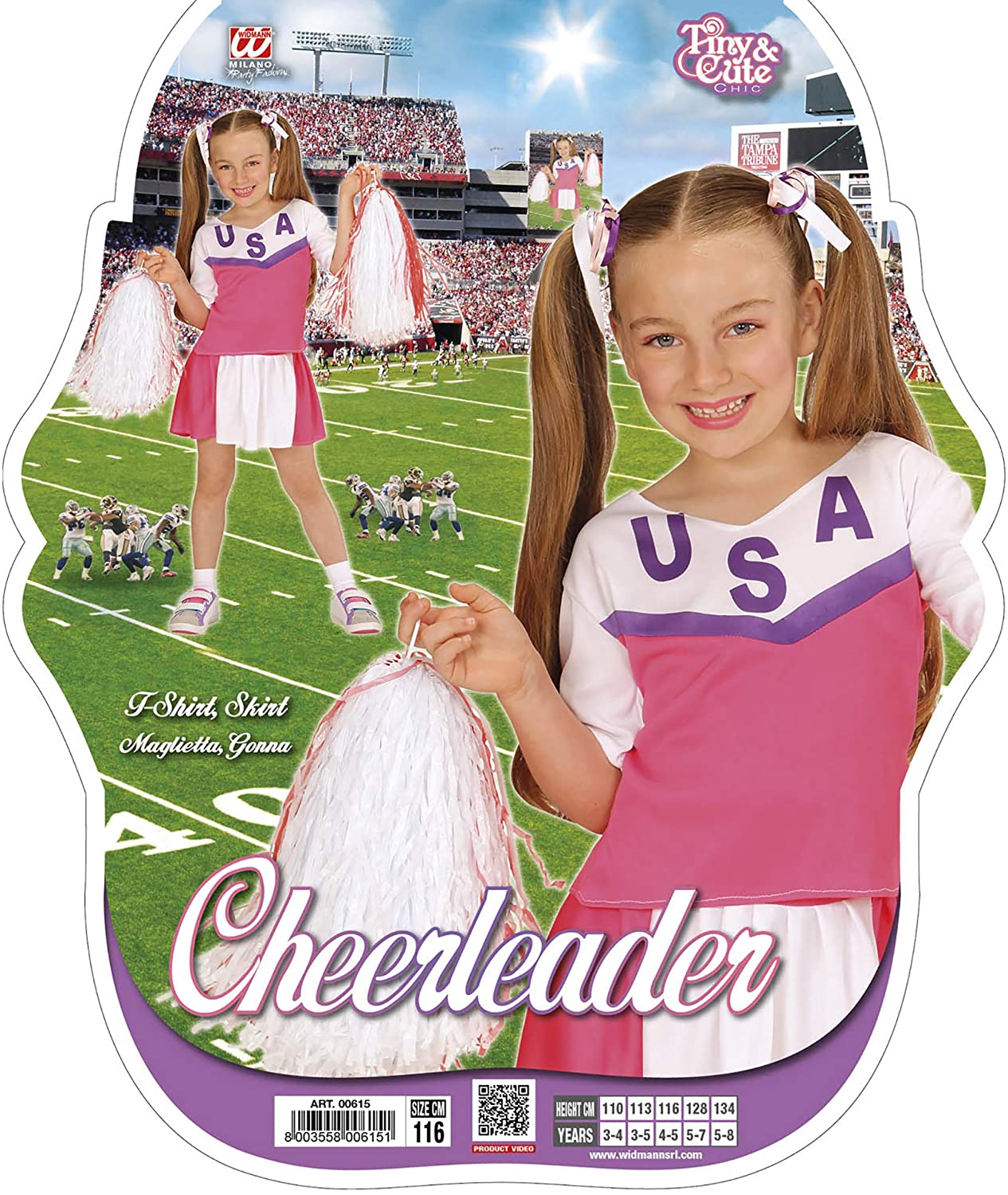 "CHEERLEADER" (T-shirt, skirt) - (158 cm / 11-13 Years), Pink - Image 4