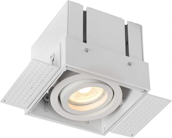 Lucide Recessed Spotlight, Aluminum, GU10, 5 W, White - Image 3