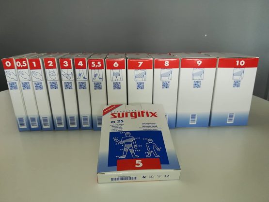 Surgifix FA00190248 Tubular Elastic Net Bandage for Adult Limbs, Non-Sterile, Polyester, Polyamide and Latex, Size 5