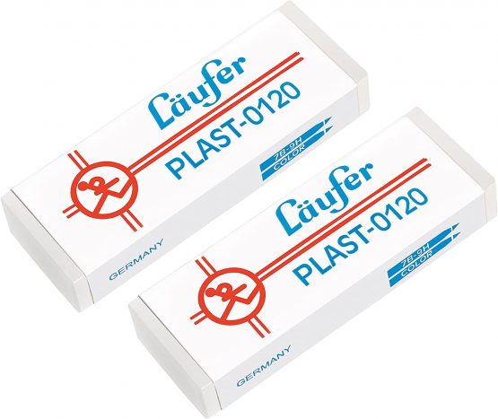 Läufer Plastic Eraser Rubber 2 Erasers groß