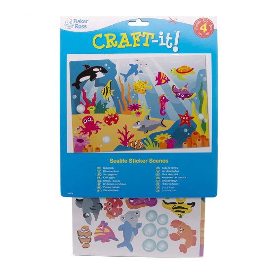 Baker Ross AW379 Sealife Sticker Scenes (Pack of 4) - Image 4
