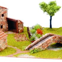 DOMUS-KITS Domus Kits40204 2647 Pieces Dihorama 1 House Model, Scale 1:87, Multicoloured