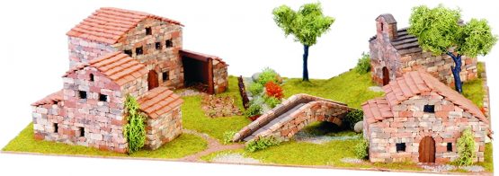 DOMUS-KITS Domus Kits40204 2647 Pieces Dihorama 1 House Model, Scale 1:87, Multicoloured