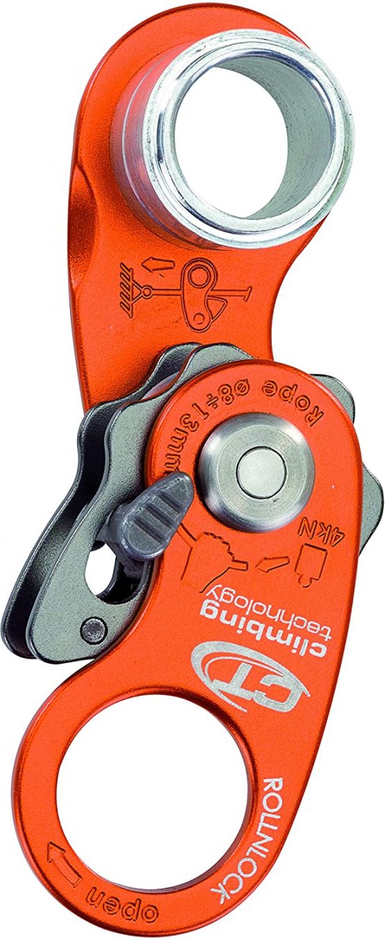 Climbing Technology RollNLock Locking Lightweight Pulley, Red - Image 2