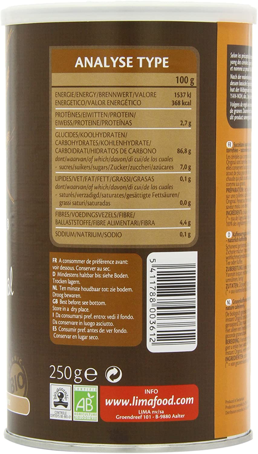 Lima Organic Yannoh Instant 250 g (Pack of 2) - Image 3